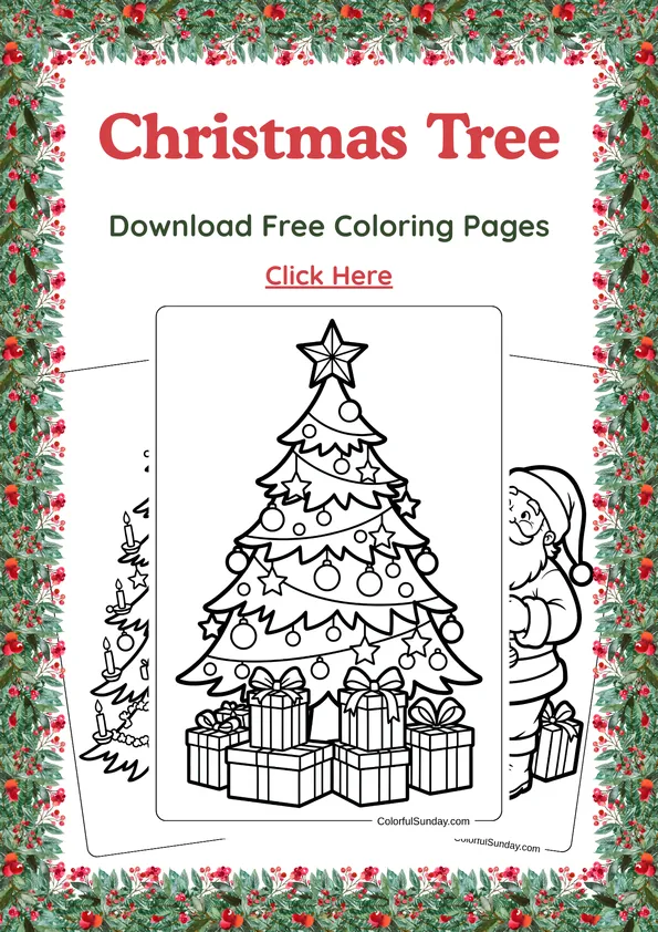 Christmas tree coloring pages for Christmas Christmas tree coloring pages for Christmas