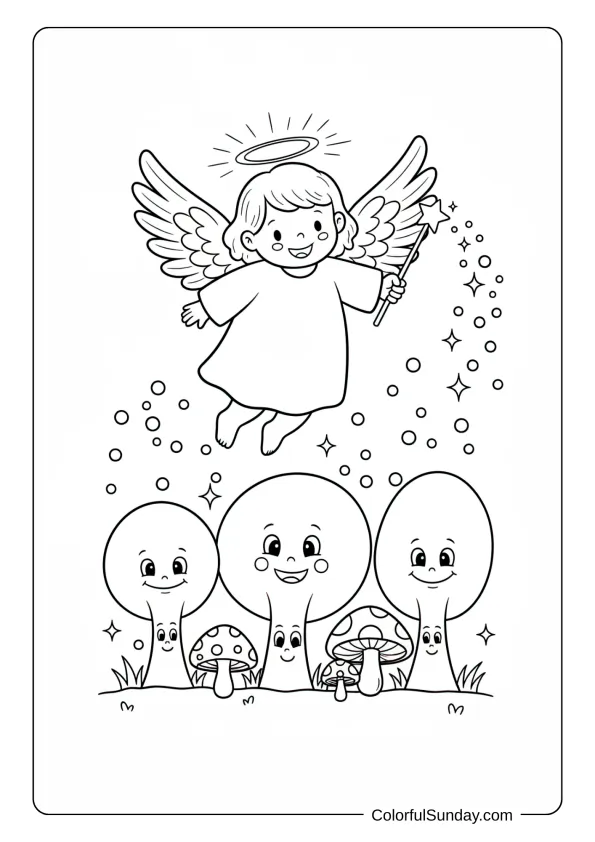 42 Angel Coloring Pages Free PDF Printables 