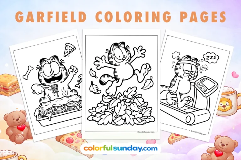 43 Free Printable Garfield Coloring Pages