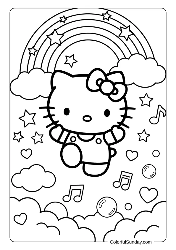 46 Hello Kitty Coloring Pages (Free PDF Printables)