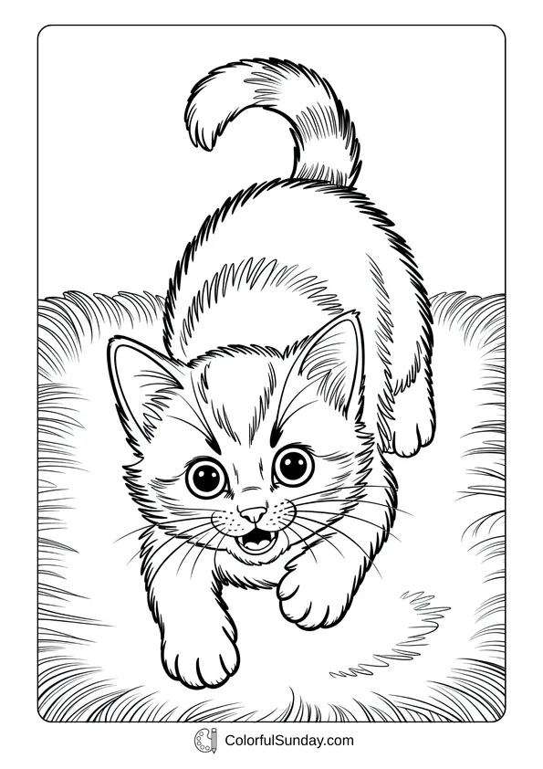 Pokemon Badges And Logo Coloring Page A coloring page of a playful cute cat rolling and stretching on a soft carpet.