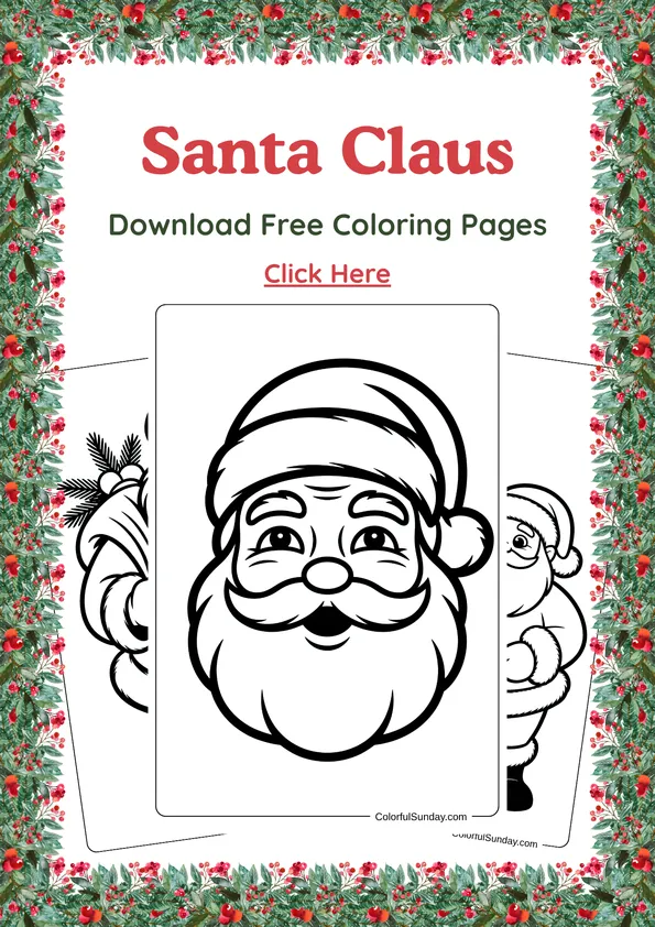 Santa Claus coloring pages for Christmas Santa Claus coloring pages for Christmas