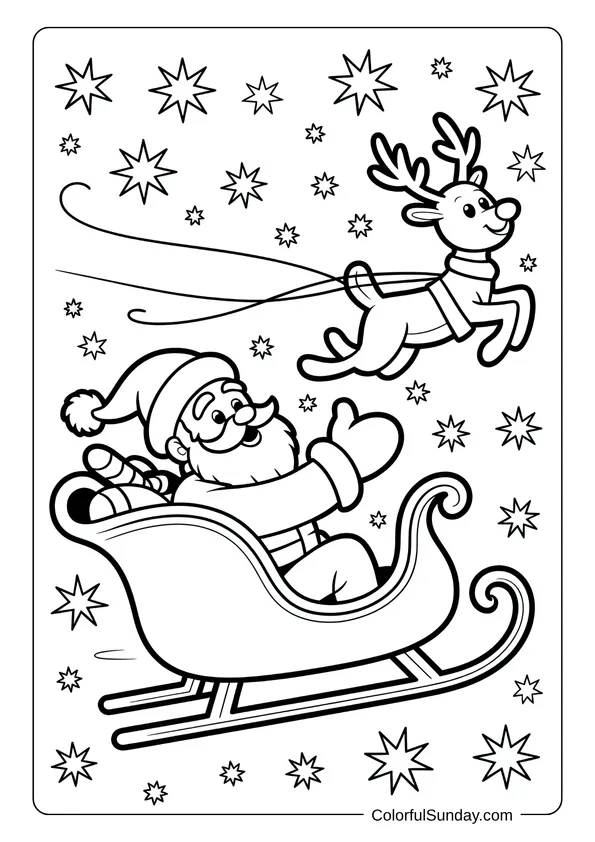 87+ Free Printable Santa Claus Coloring Pages