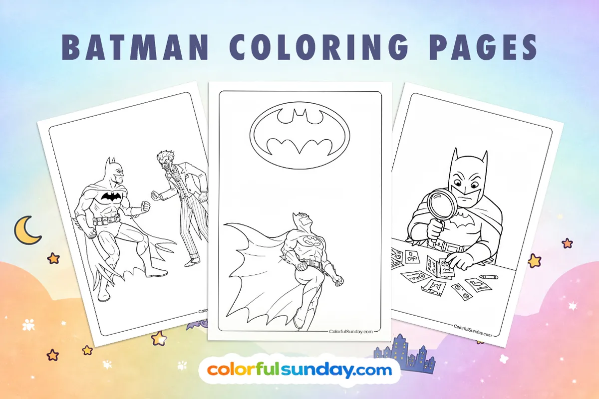 34 Batman Coloring Pages (Free PDF Printables)