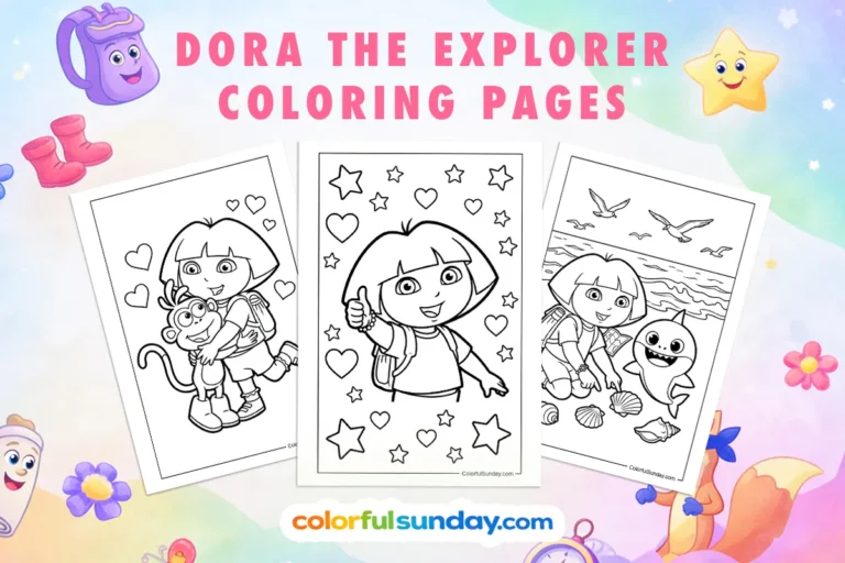 56 Free Printable Dora the Explorer Coloring Pages