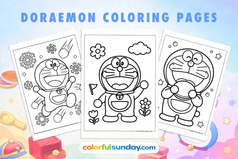 30 Free Printable Doraemon Coloring Pages