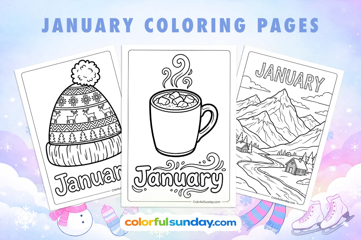 30 January Coloring Pages (Free PDF Printables)
