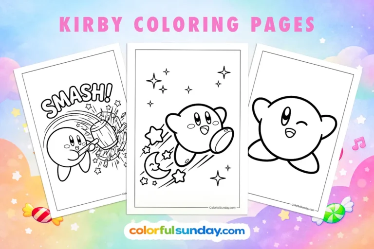 44 Free Printable Kirby Coloring Pages