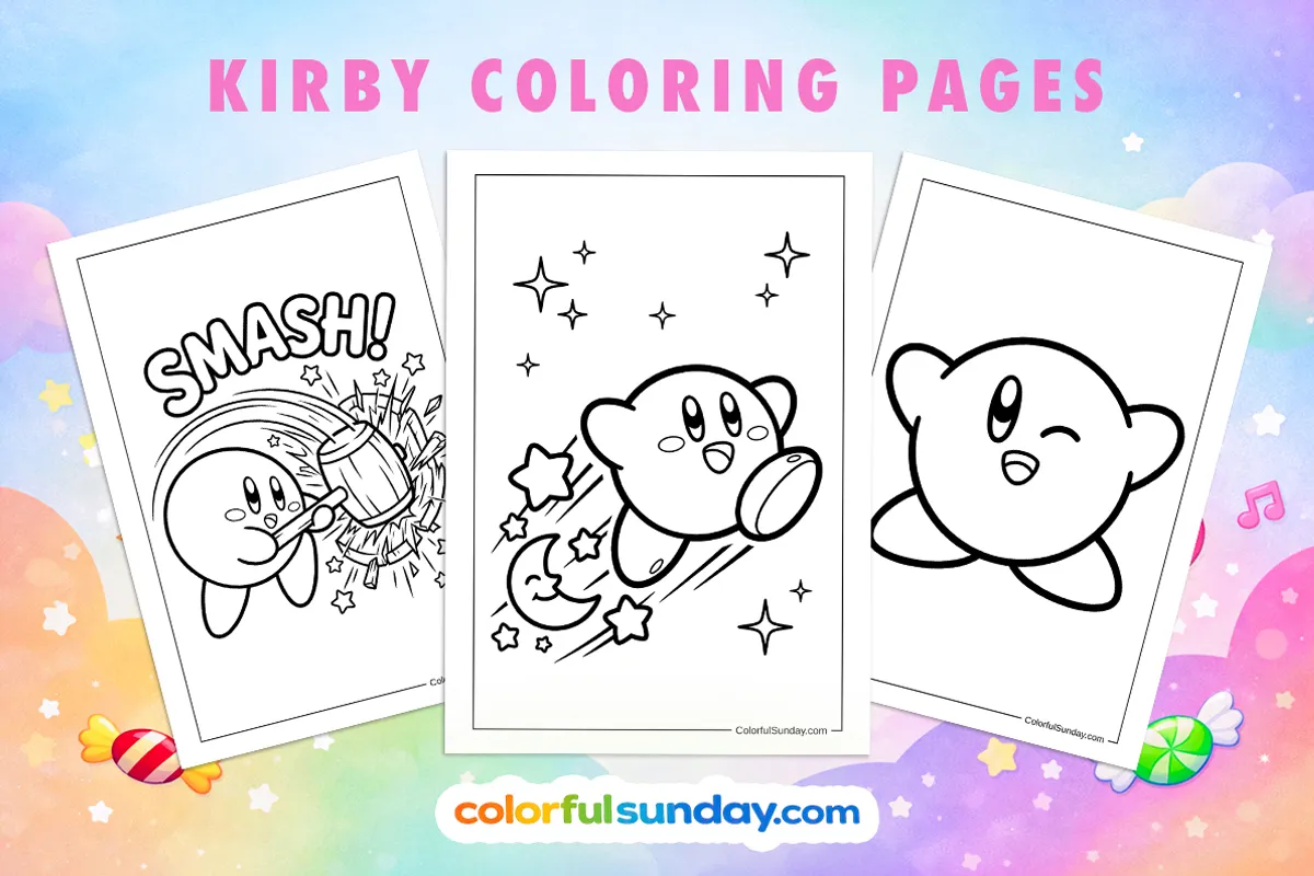 44 Free Printable Kirby Coloring Pages