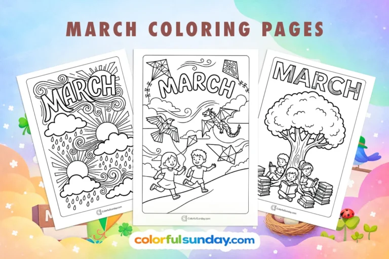 March Coloring Pages