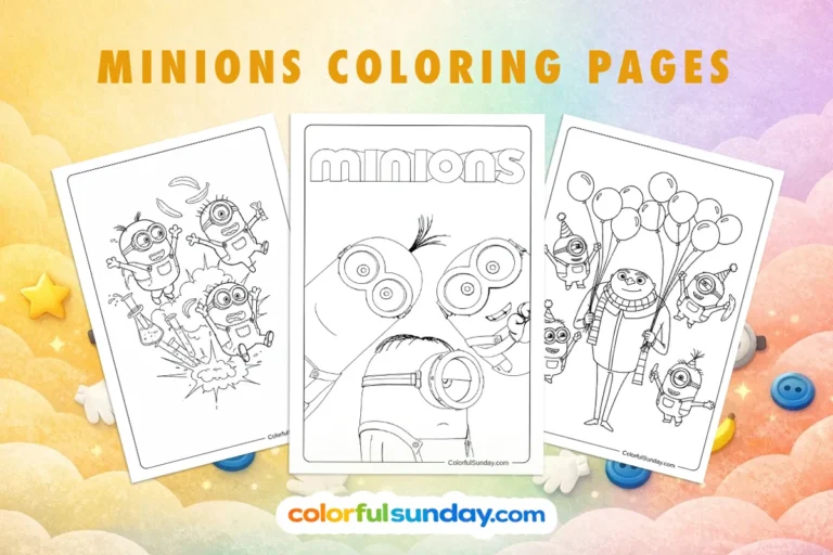 60+ Free Printable Minions Coloring Pages