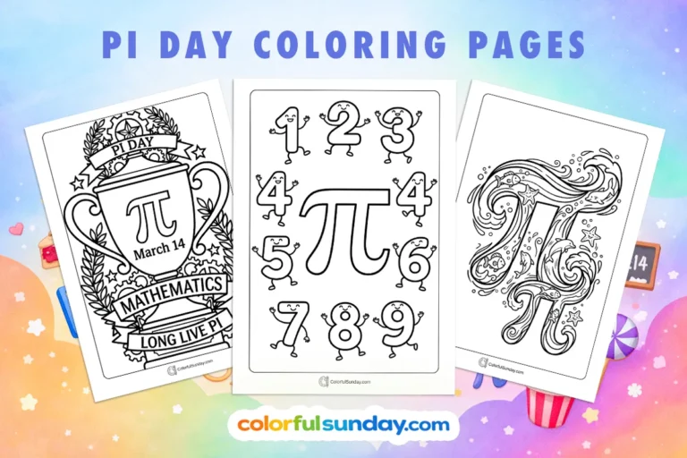 Pi Day Coloring Pages
