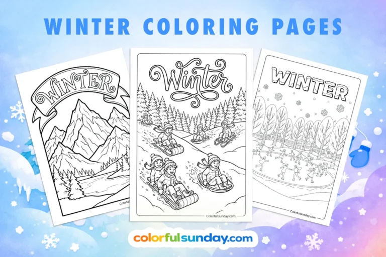 Winter Coloring Pages